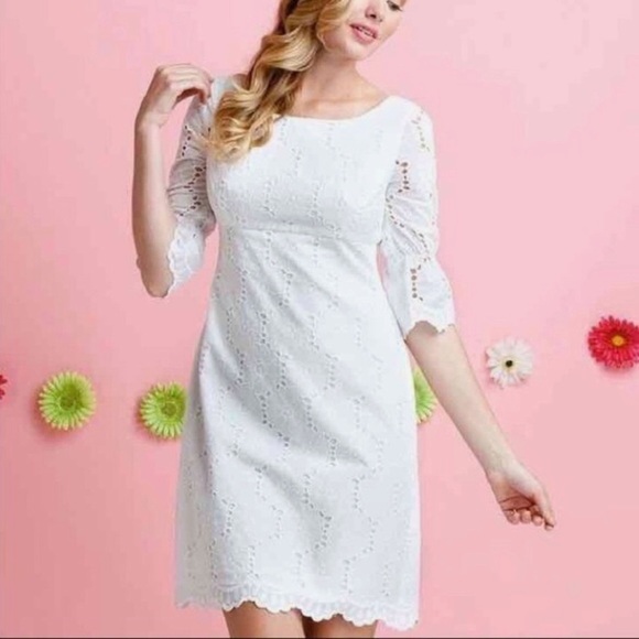 Lilly Pulitzer Dresses & Skirts - Lilly Pulitzer White Eyelet Shayna Dress